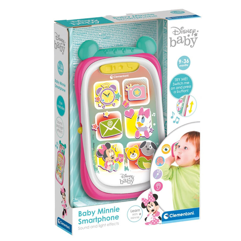 Laad de afbeelding in de Gallery-viewer, Clementoni Baby Disney Minnie Mouse Smartphone + Licht En Geluid