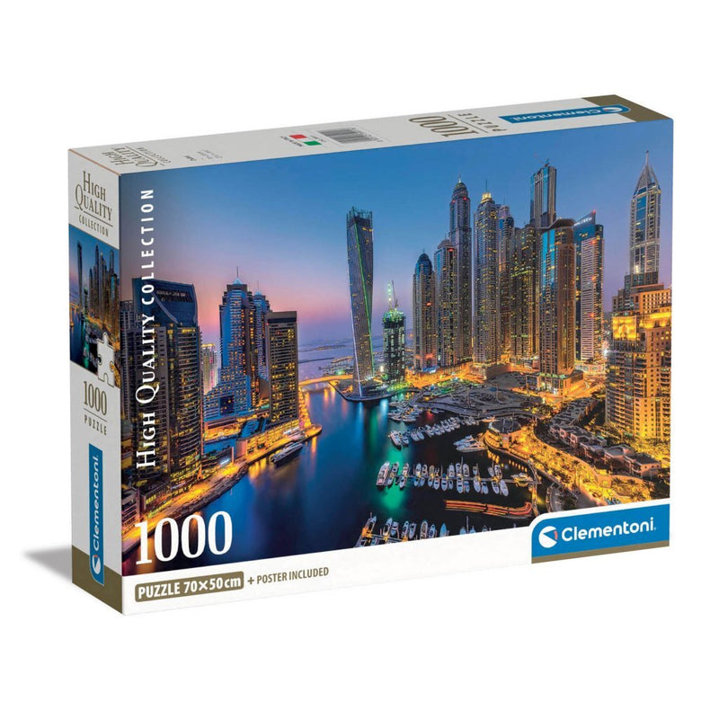 Laad de afbeelding in de Gallery-viewer, Clementoni High Quality Collection Puzzel + Poster Dubai 1000 Stukjes