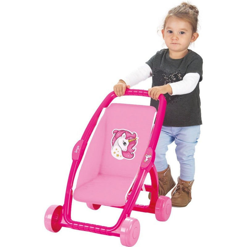 Laad de afbeelding in de Gallery-viewer, Dolu Eenhoorn Kinderwagen Roze