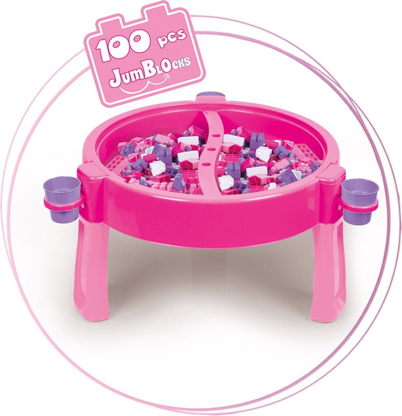 Laad de afbeelding in de Gallery-viewer, Dolu Unicorn Activiteiten Tafel Inclusief 100 Blokken