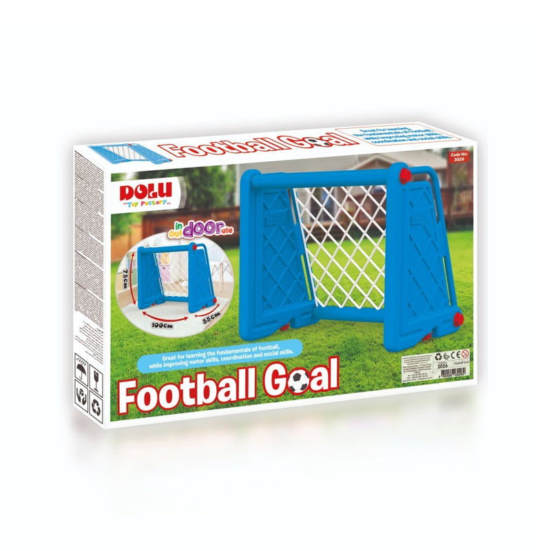 Laad de afbeelding in de Gallery-viewer, Dolu Voetbal Goal 100X75X55 Cm Blauw