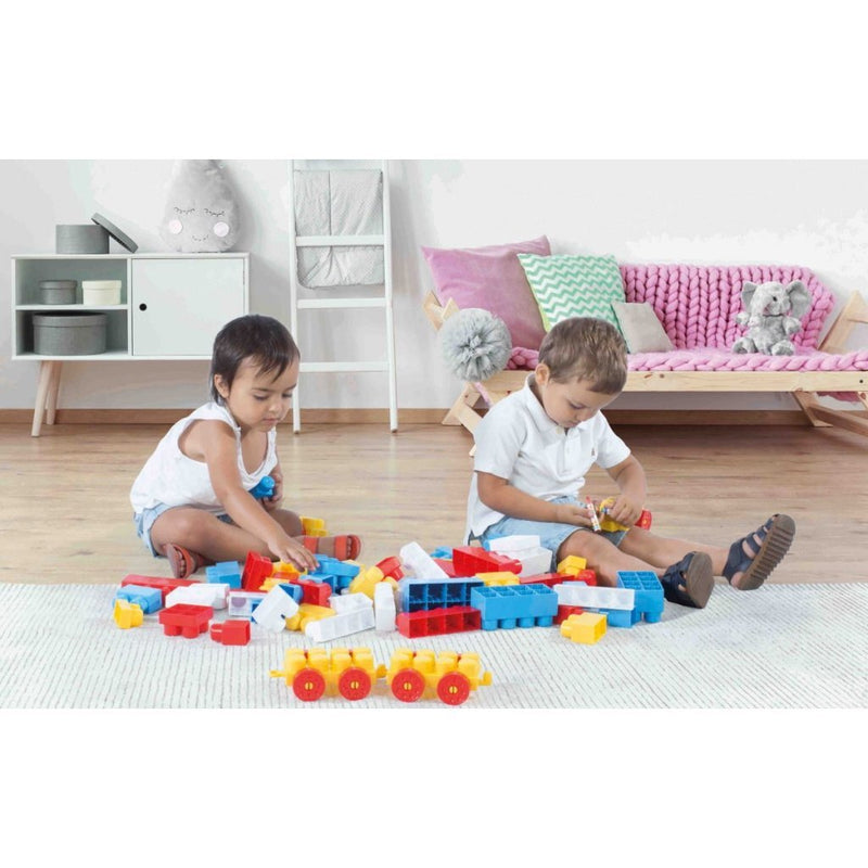 Laad de afbeelding in de Gallery-viewer, Dolu Blokkentrein Met 50 Blokken