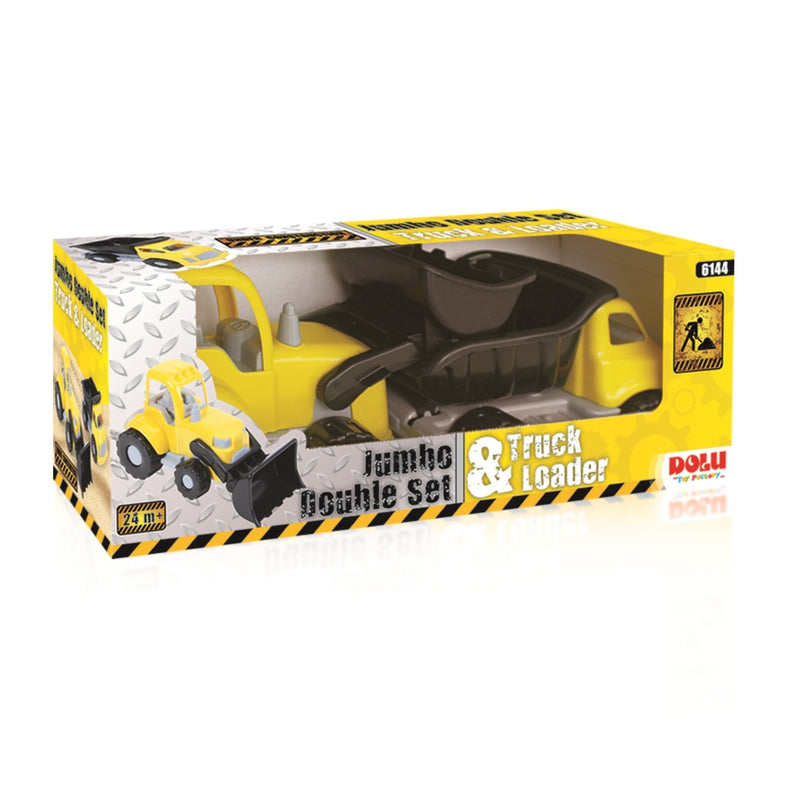 Laad de afbeelding in de Gallery-viewer, Dolu 6144 Jumbo Double Set Truck &Amp; Loader