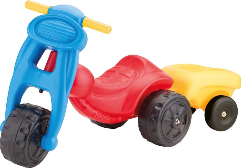 Laad de afbeelding in de Gallery-viewer, Dolu Driewieler Met Aanhangwagen