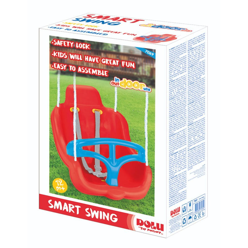 Laad de afbeelding in de Gallery-viewer, Dolu Schommelstoel Rood/Blauw