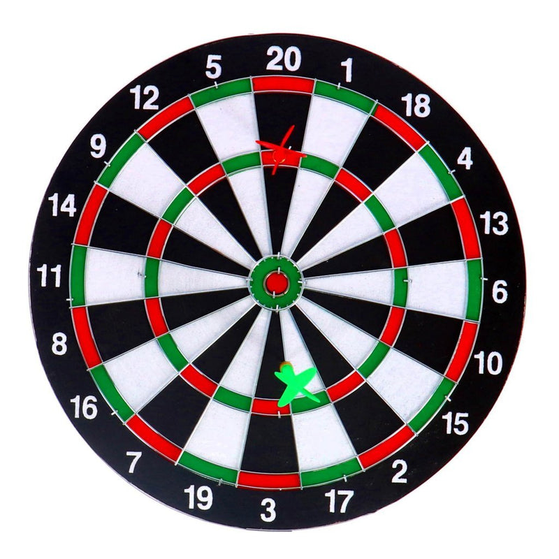 Laad de afbeelding in de Gallery-viewer, Overige Merken Dartboard Tweezijdig + 6 Pijlen 37 Cm
