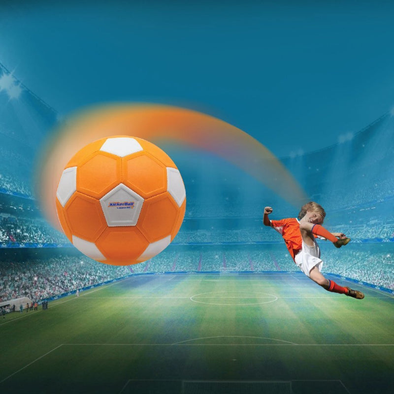 Laad de afbeelding in de Gallery-viewer, Overige Merken Kickerball Maat 4 Oranje/Wit