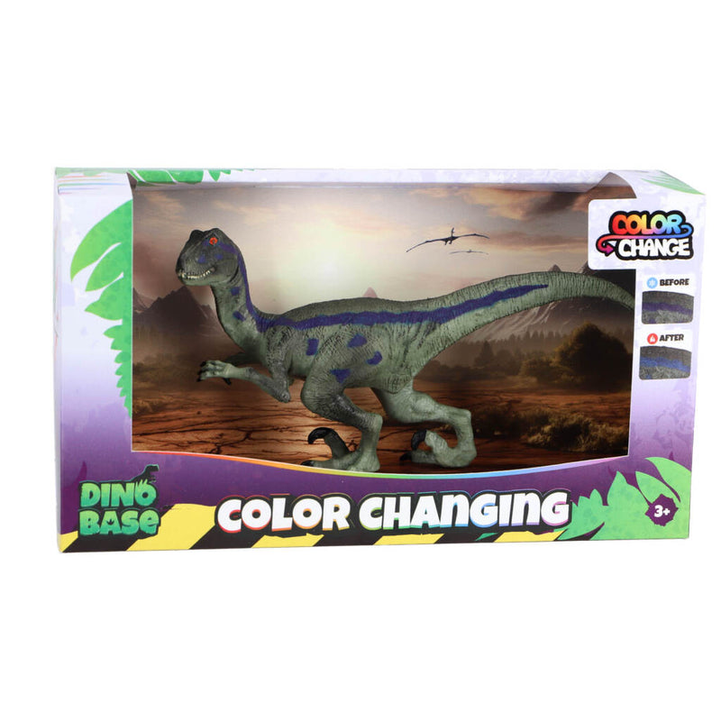 Laad de afbeelding in de Gallery-viewer, Overige Merken Dinobase Color Change Dino Velociraptor