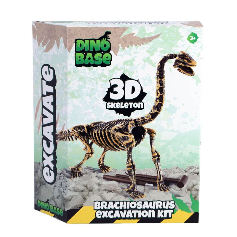 Laad de afbeelding in de Gallery-viewer, Dinobase Dino 3D Brachiosaurus Skelet