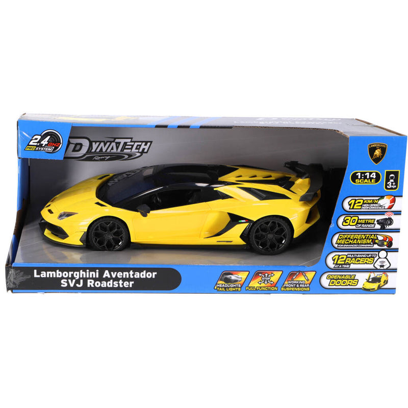 Laad de afbeelding in de Gallery-viewer, Overige Merken Rc Lamborghini Aventador 1:14 + Licht Geel