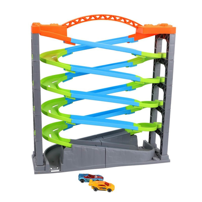 Laad de afbeelding in de Gallery-viewer, Overige Merken Racebaan Deluxe 5 Lagen + 2 Racewagens