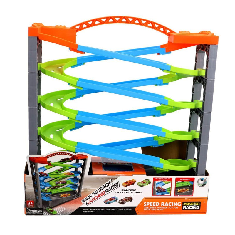 Laad de afbeelding in de Gallery-viewer, Overige Merken Racebaan Deluxe 5 Lagen + 2 Racewagens