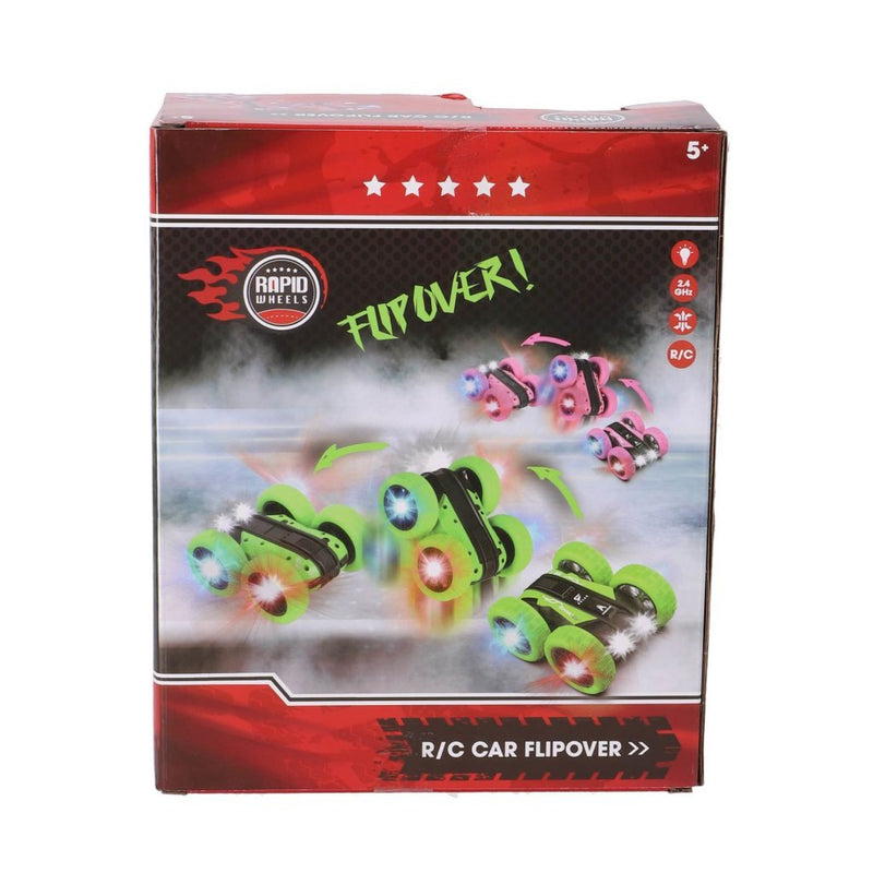 Laad de afbeelding in de Gallery-viewer, Rapid Wheels Rc Flipover Auto Groen + Licht