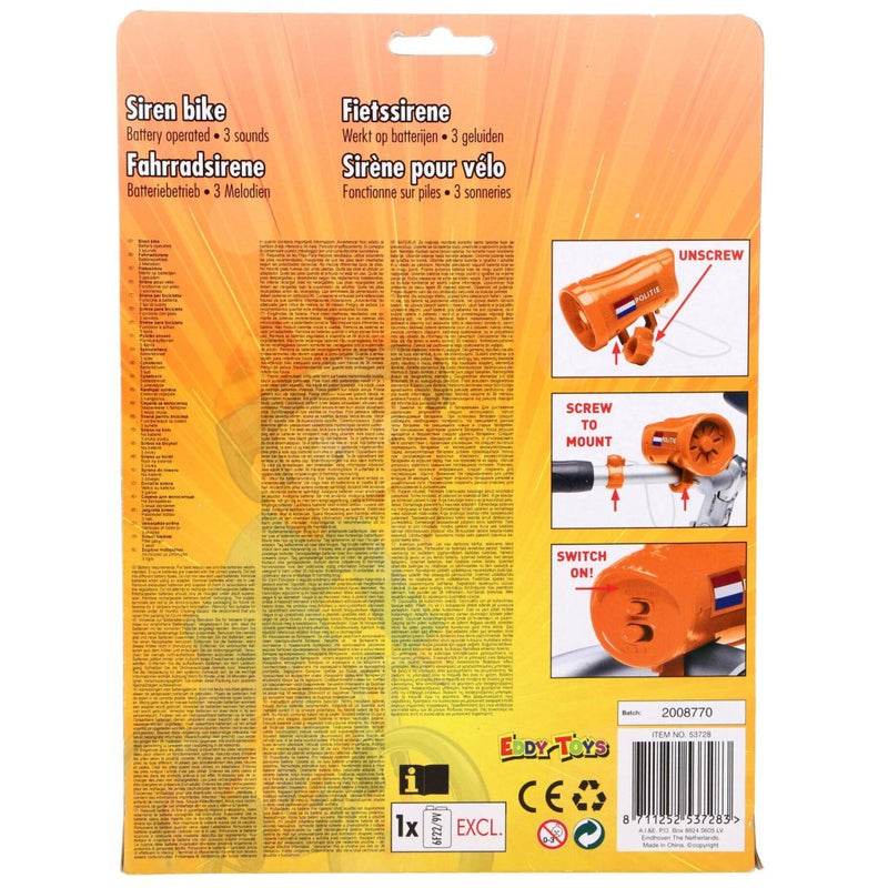 Laad de afbeelding in de Gallery-viewer, Overige Merken Fiets Sirene Politie Nl Oranje