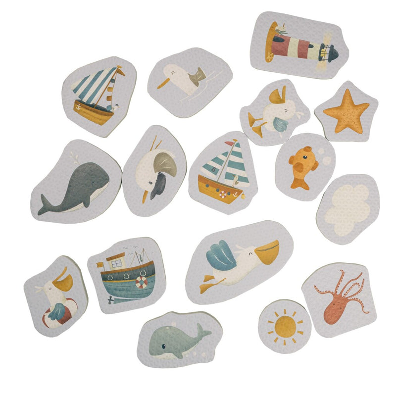 Laad de afbeelding in de Gallery-viewer, Rubo Toys Little Dutch Bad Foam Figuren Sailors Bay