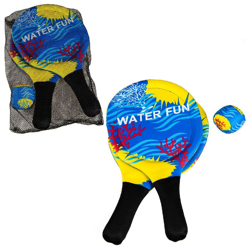 Laad de afbeelding in de Gallery-viewer, Summertime Water Fun Soft Beach Ball Set Blauw/Geel