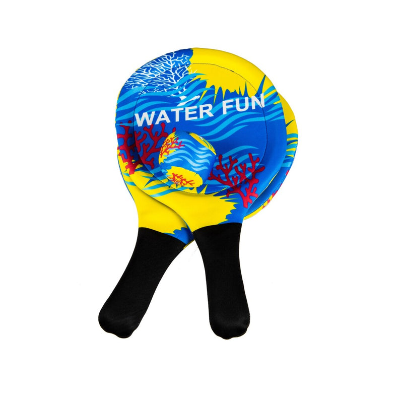 Laad de afbeelding in de Gallery-viewer, Summertime Water Fun Soft Beach Ball Set Blauw/Geel