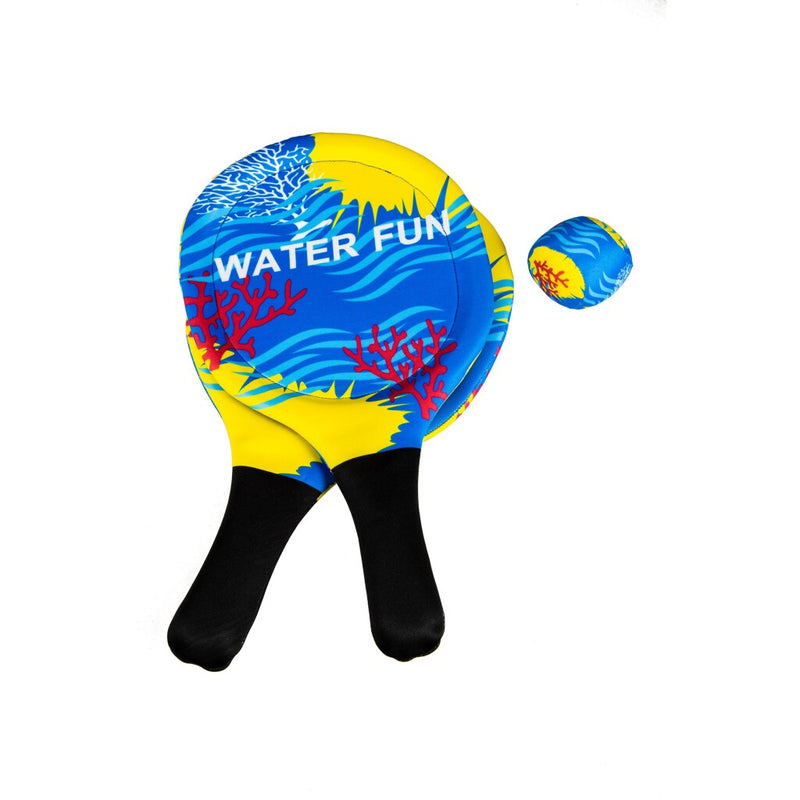 Laad de afbeelding in de Gallery-viewer, Summertime Water Fun Soft Beach Ball Set Blauw/Geel