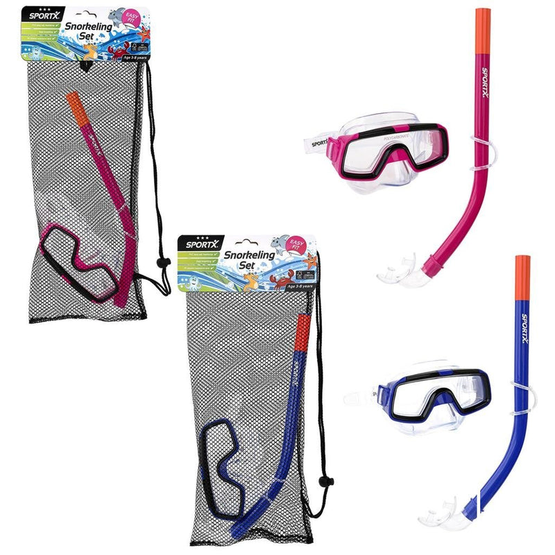 Laad de afbeelding in de Gallery-viewer, Sportx Kids Snorkelset 3 Sterren Assorti