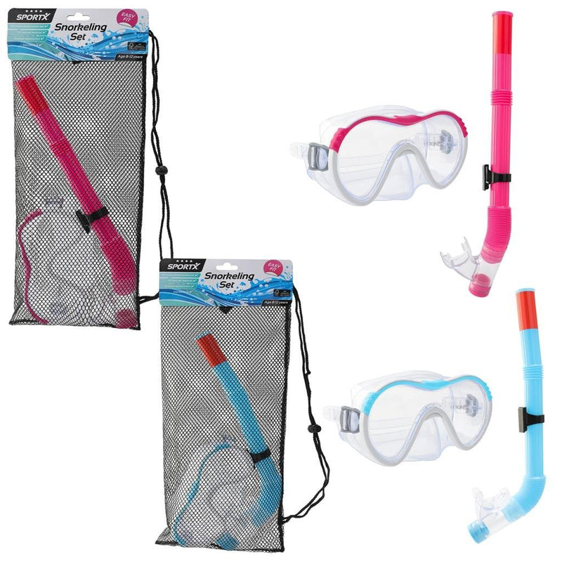 Laad de afbeelding in de Gallery-viewer, Sportx Junior Snorkelset 4 Sterren Assorti
