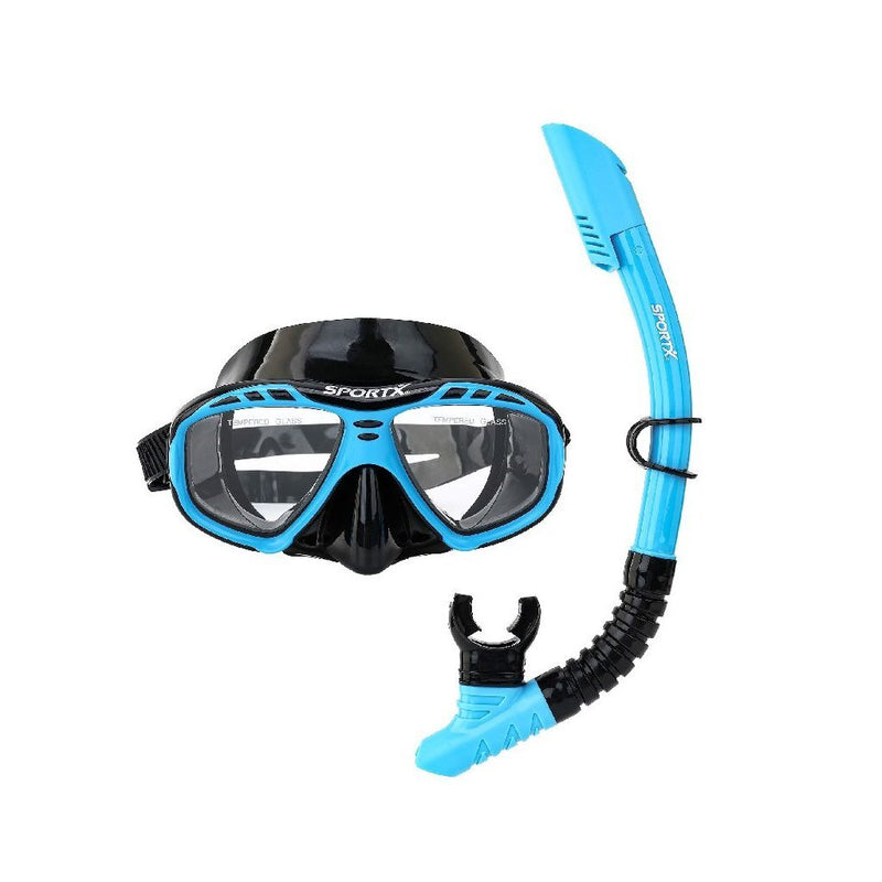 Laad de afbeelding in de Gallery-viewer, Sportx Volwassenen Snorkelset 4 Sterren Assorti