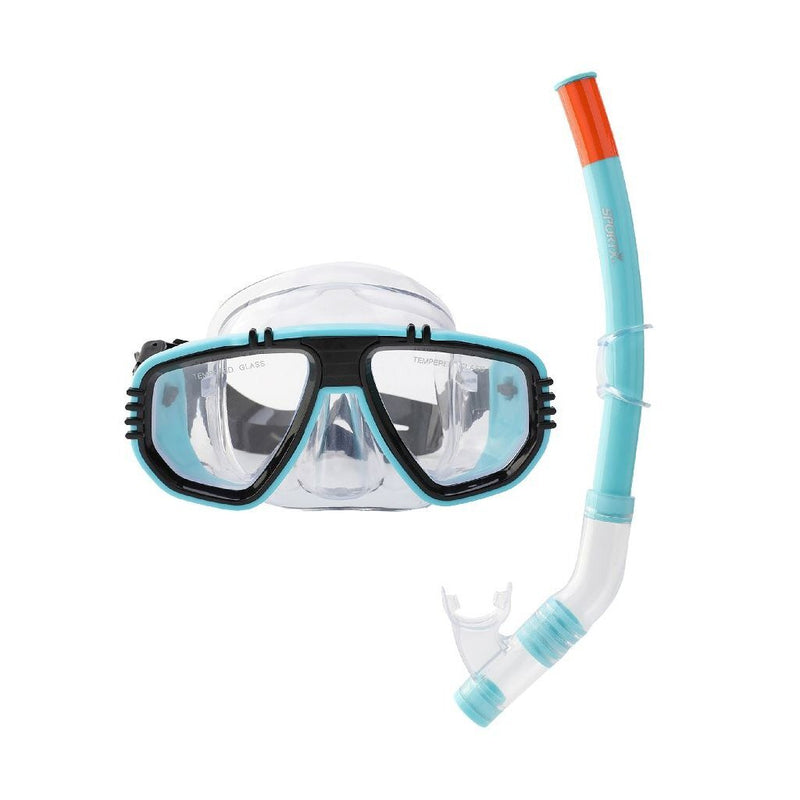Laad de afbeelding in de Gallery-viewer, Sportx Volwassenen Snorkelset 4 Sterren Assorti
