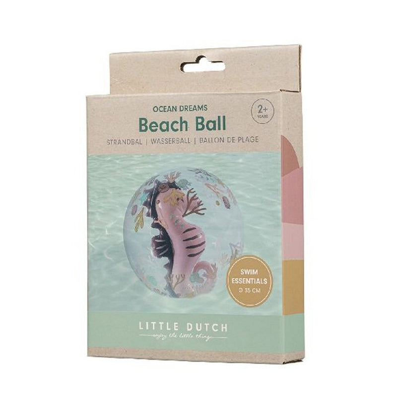 Laad de afbeelding in de Gallery-viewer, Little Dutch Ocean Dreams 3D Strandbal Zeepaardje 35 Cm