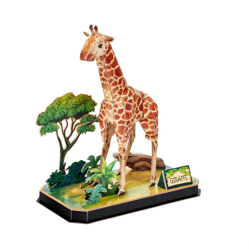 Laad de afbeelding in de Gallery-viewer, Cubic Fun 3D Puzzel Giraffe 43 Stukjes