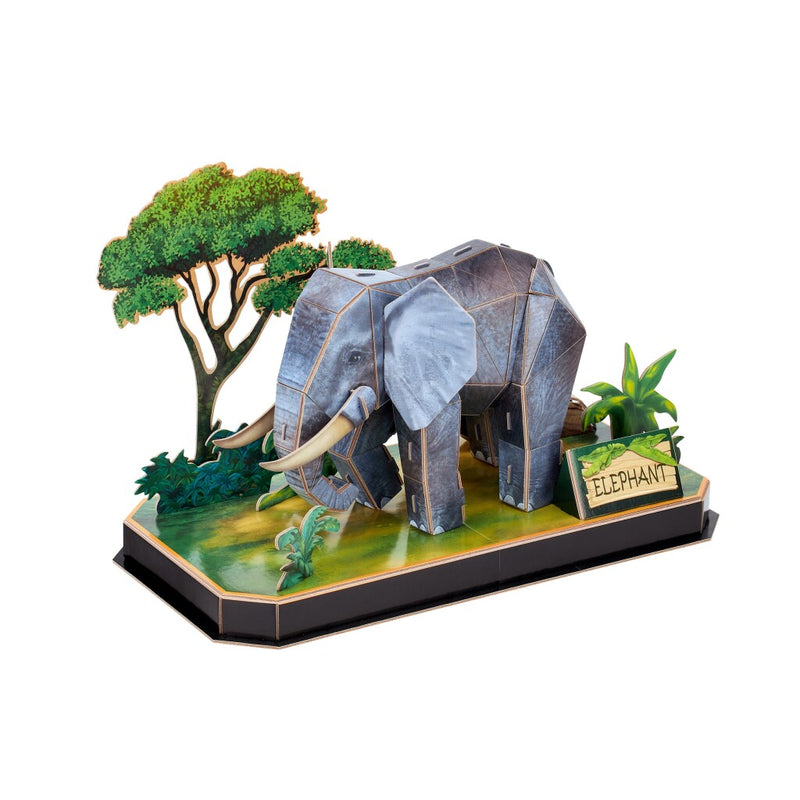 Laad de afbeelding in de Gallery-viewer, Cubic Fun 3D Puzzel Olifant 42 Stukjes