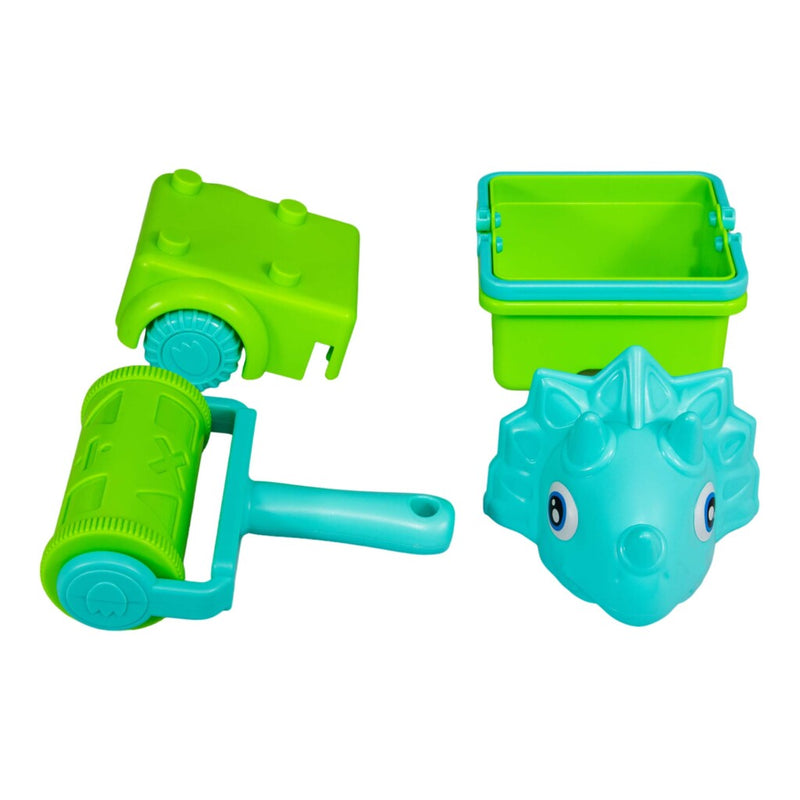 Laad de afbeelding in de Gallery-viewer, Summertime Dino Zand Set 4In1 Verschillende Kleuren