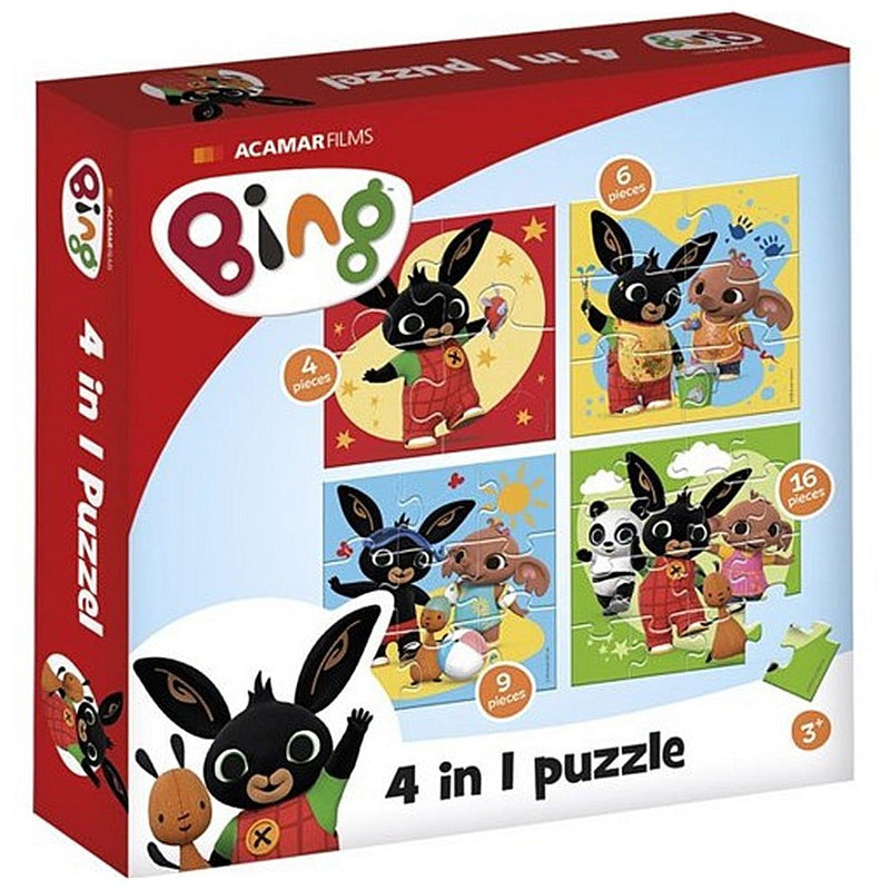 Laad de afbeelding in de Gallery-viewer, Bing 4In1 Puzzel 4-16 Stukjes