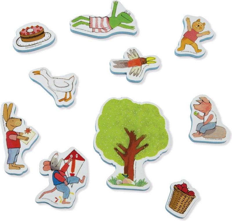 Laad de afbeelding in de Gallery-viewer, Bambolino Toys Kikker Badspeelgoed Badfiguren Educatief Speelgoed In Opbergnetje