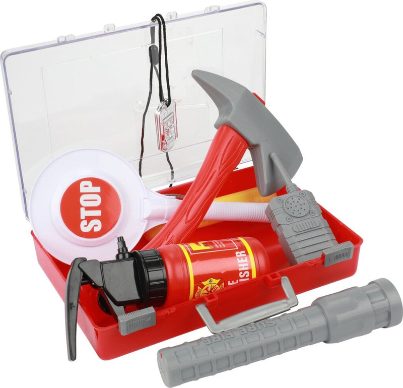 Laad de afbeelding in de Gallery-viewer, Toi-Toys Toi Toys Fire Fighter Brandweerkoffer Met Accessoires 25X16X6Cm