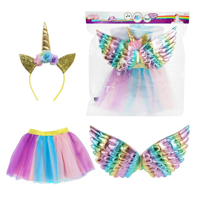 Laad de afbeelding in de Gallery-viewer, Overige Merken Verkleed Speelset Eenhoorn 3-Delig