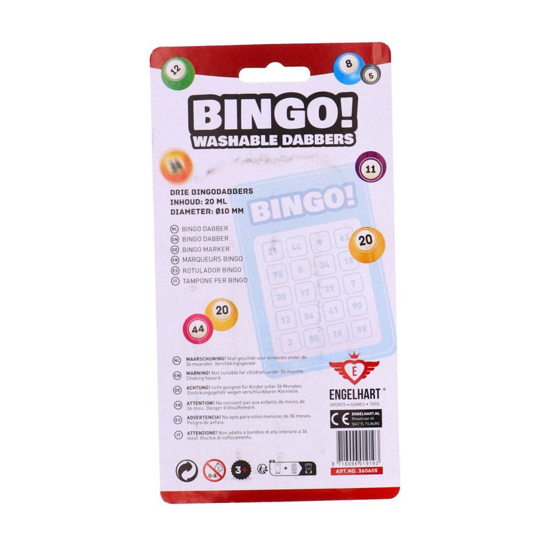 Laad de afbeelding in de Gallery-viewer, Engelhart Bingo Stiften 3 Stuks Rood/Geel/Blauw
