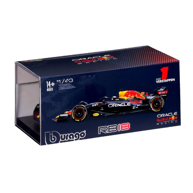 Laad de afbeelding in de Gallery-viewer, Bburago Red Bull Max Verstappen Rb18 Formule 1 Seizoen 2022