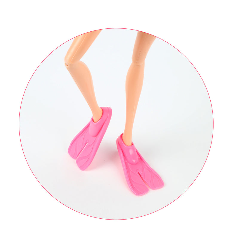 Laad de afbeelding in de Gallery-viewer, Lauren Deluxe Tienerpop Duikster Met Glitter Dolfijn