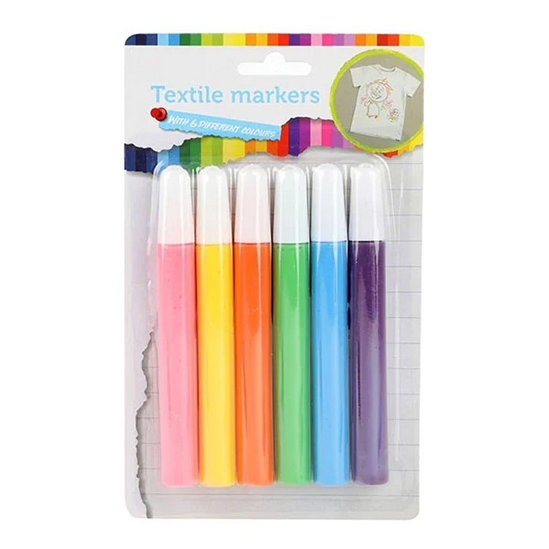 Laad de afbeelding in de Gallery-viewer, Toi-Toys Textielstiften 6 Stuks