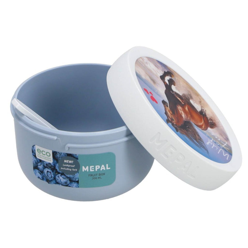 Laad de afbeelding in de Gallery-viewer, Mepal Campus Fruitbox 300 Ml Wild Horse Wit/Blauw