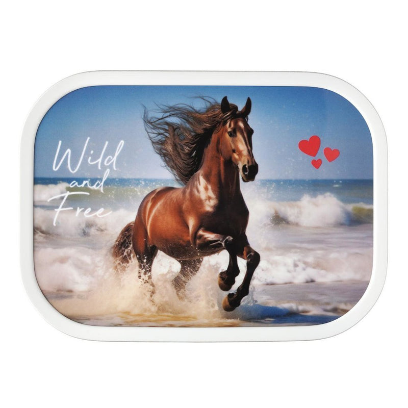 Laad de afbeelding in de Gallery-viewer, Mepal Lunchbox Campus Wild Horse Wit/Blauw