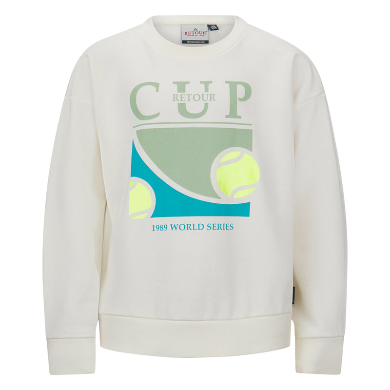 Laad de afbeelding in de Gallery-viewer, Retour Jeans Kyle Sweater Off White