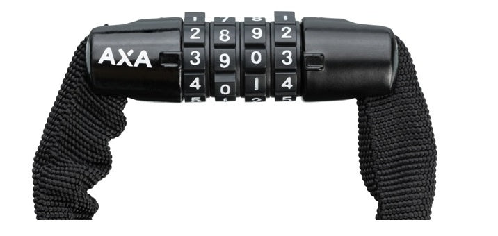 Laad de afbeelding in de Gallery-viewer, Axa Kettingcijferslot Rigid Rcc Nylon Hoes 1200 X 3,5 Mm