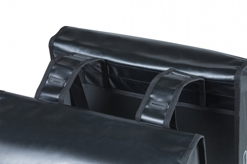 Laad de afbeelding in de Gallery-viewer, Basil Dubbele Fietstas Urban Load 48-53 Liter – 17738 zwart