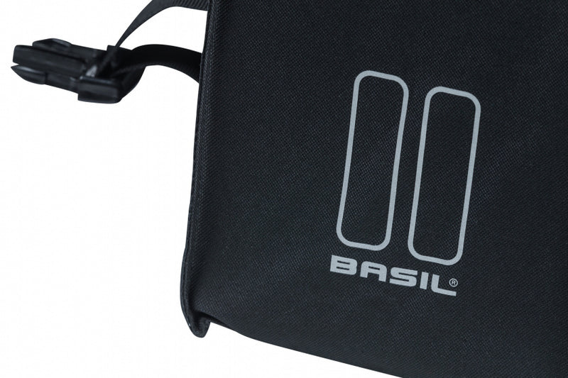 Laad de afbeelding in de Gallery-viewer, Basil Dubbele Fietstas Urban Load 48-53 Liter – 17738 zwart