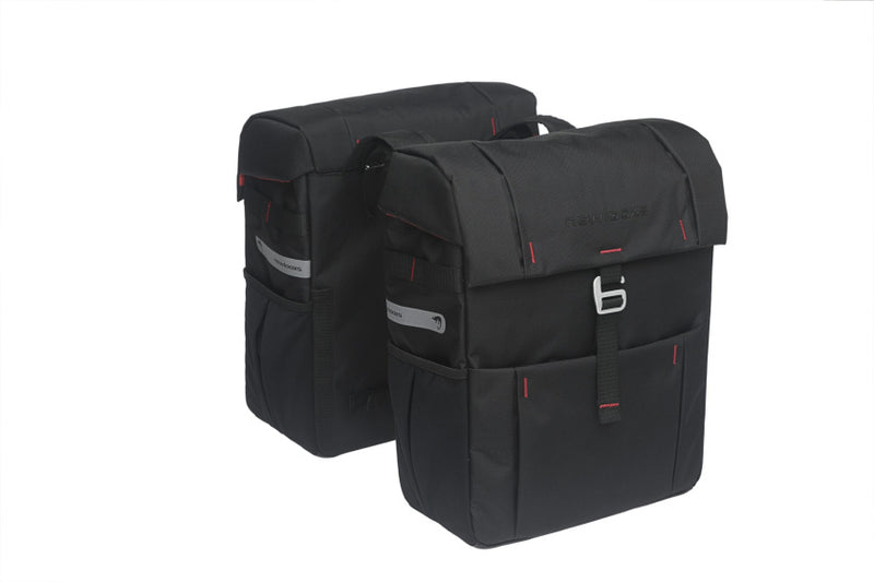 Laad de afbeelding in de Gallery-viewer, New Looxs Vigo Dubbele Tas 37L Zwart