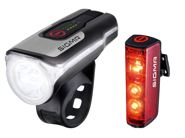 Laad de afbeelding in de Gallery-viewer, Sigma Verlichtingsset Blaze & Aura 80 Led Usb-Oplaadbaar
