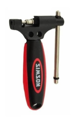 Laad de afbeelding in de Gallery-viewer, Simson Kettingpons De Luxe Universeel Zwart/Rood