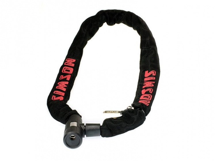 Laad de afbeelding in de Gallery-viewer, Simson Kettingslot Entry Kettingslot 90 Cm X 6 Mm Zwart/Rood