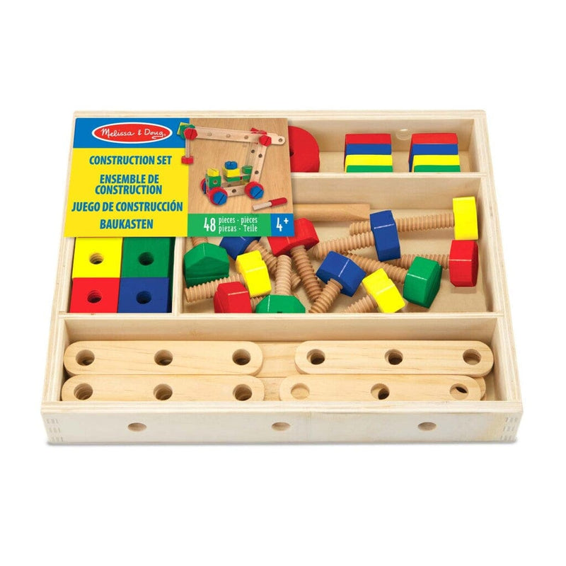 Laad de afbeelding in de Gallery-viewer, Melissa & Doug Melissa & Doug Houten Constructie Set 48-Delig