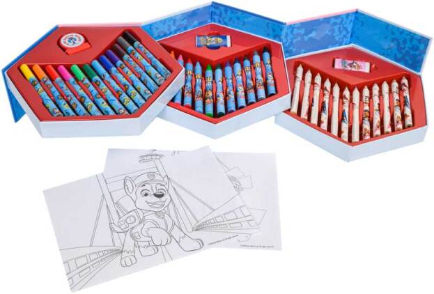 Laad de afbeelding in de Gallery-viewer, PAW PATROL: VOUWBARE KLEURBOX, 41-DELIG